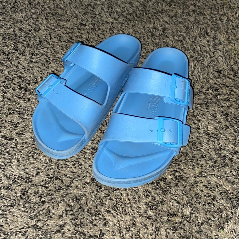 Birkenstock Eva Classic Two-Strap Sandals in Bright Blue